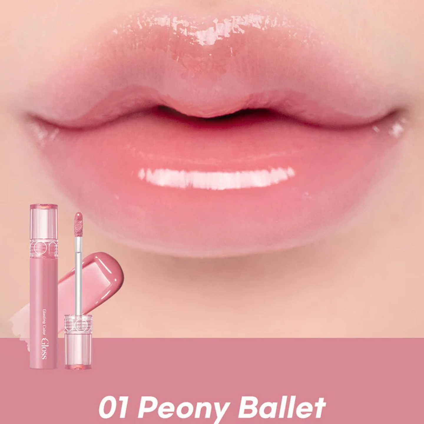 Tinta Labial Glasting Color Gloss 01 Peony Ballet 2