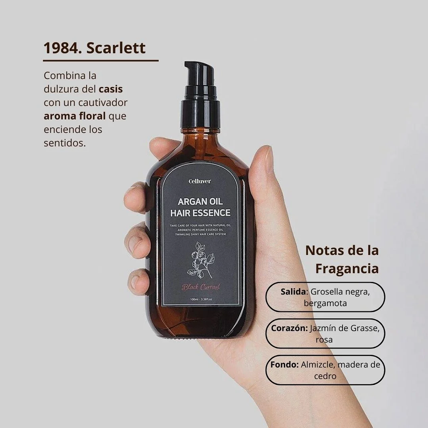 Tratamiento Capilar Hair Essence Oil Scarlett 100ml 3