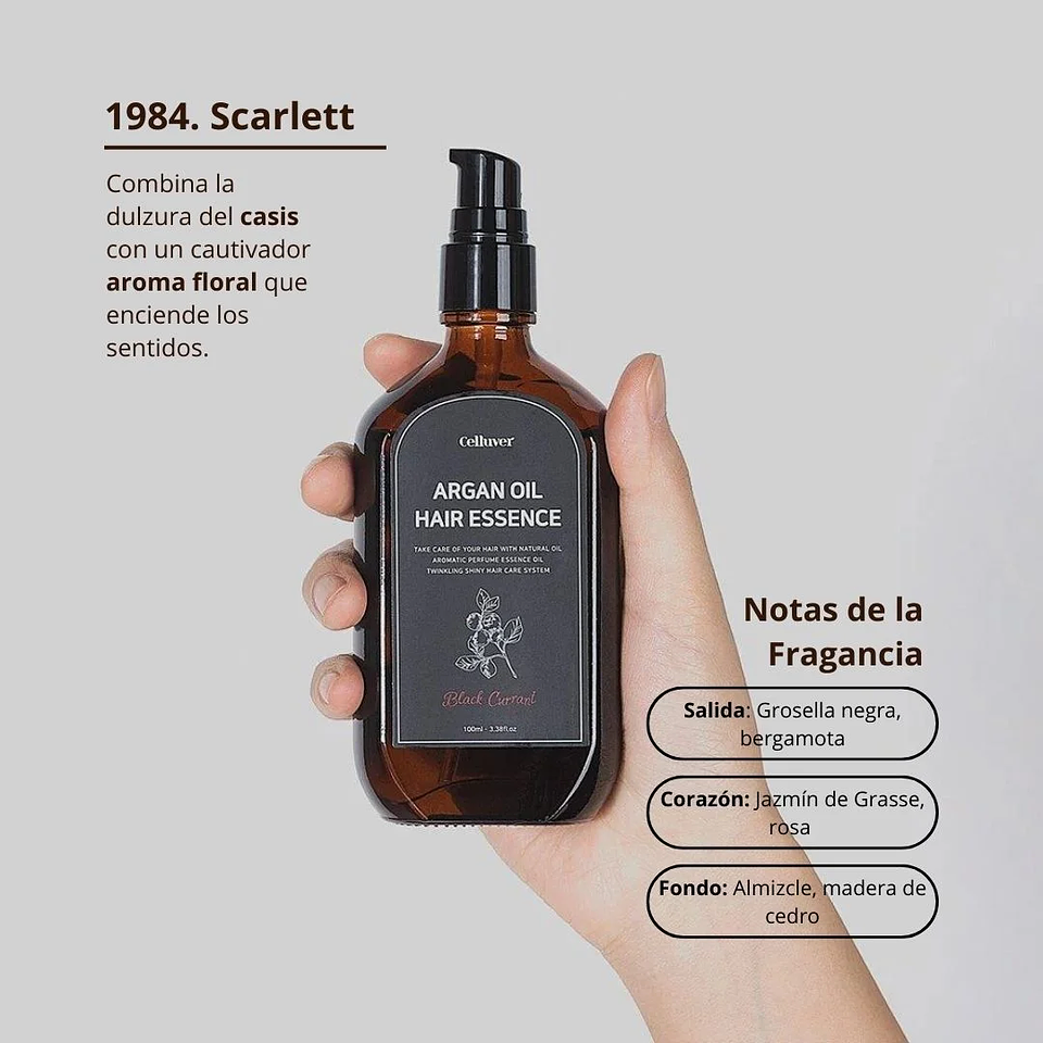 Tratamiento Capilar Hair Essence Oil Scarlett 100ml 3