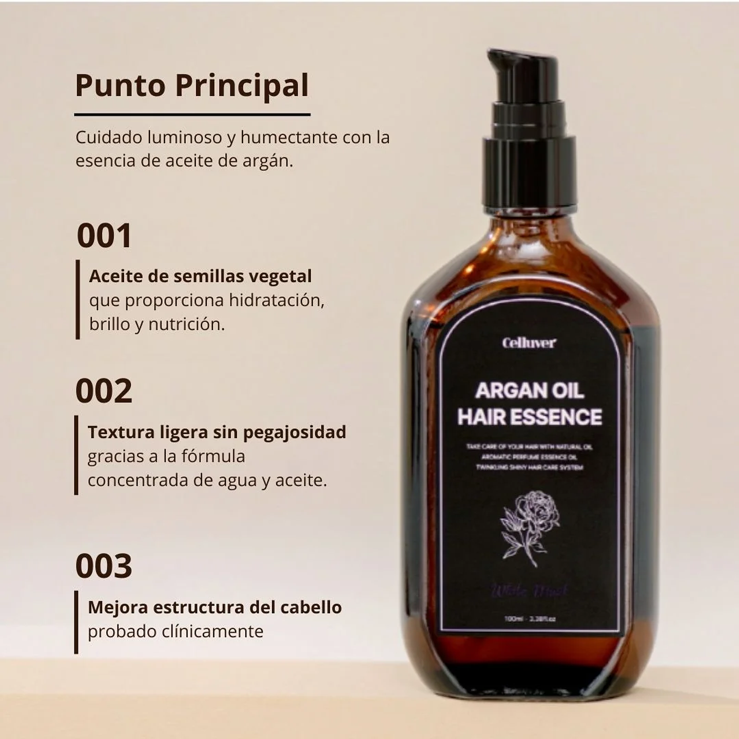 Tratamiento Capilar Hair Essence Oil Scarlett 100ml 4