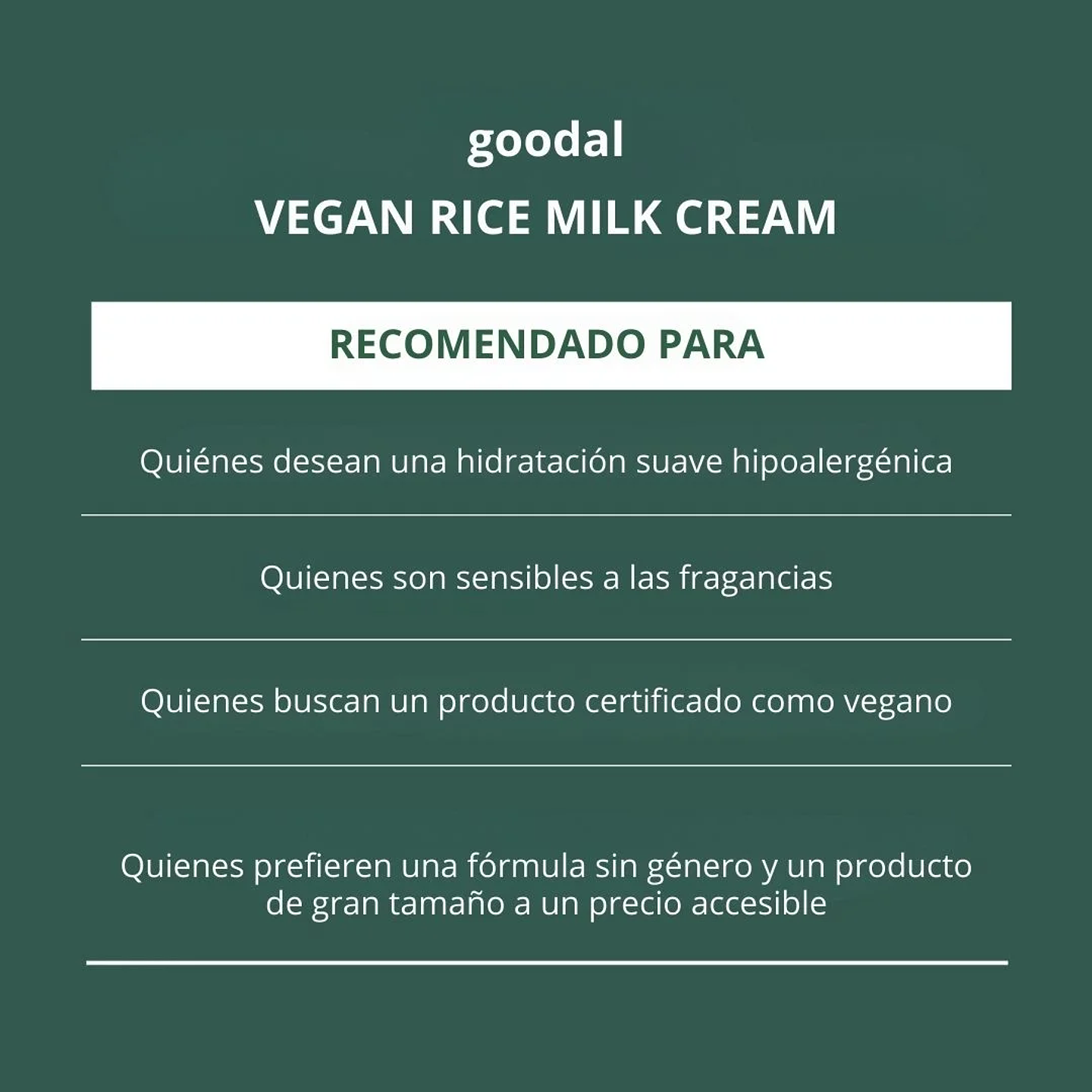 Crema Hidratante Vegan Rice Milk Moisturizing Cream 70ml 9