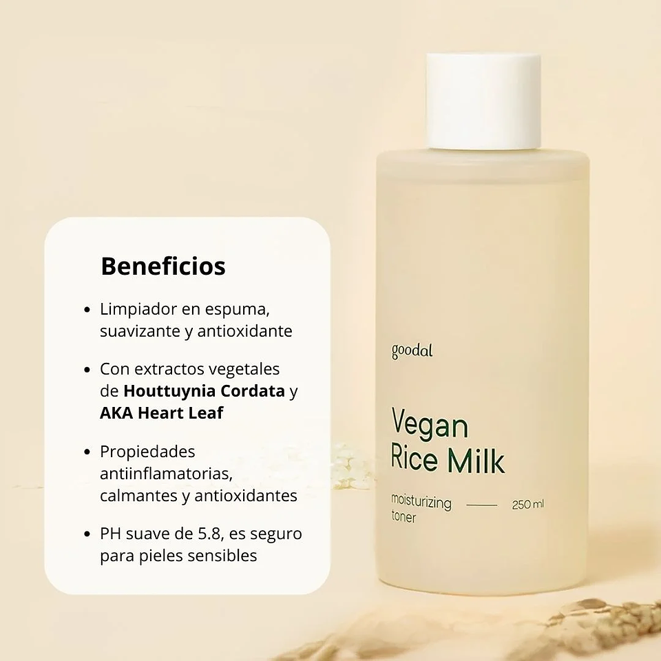 Tónico Vegan Rice Milk Moisturizing Toner 250ml 2