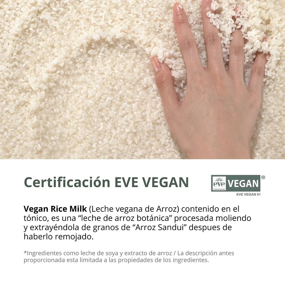 Tónico Vegan Rice Milk Moisturizing Toner 250ml 7