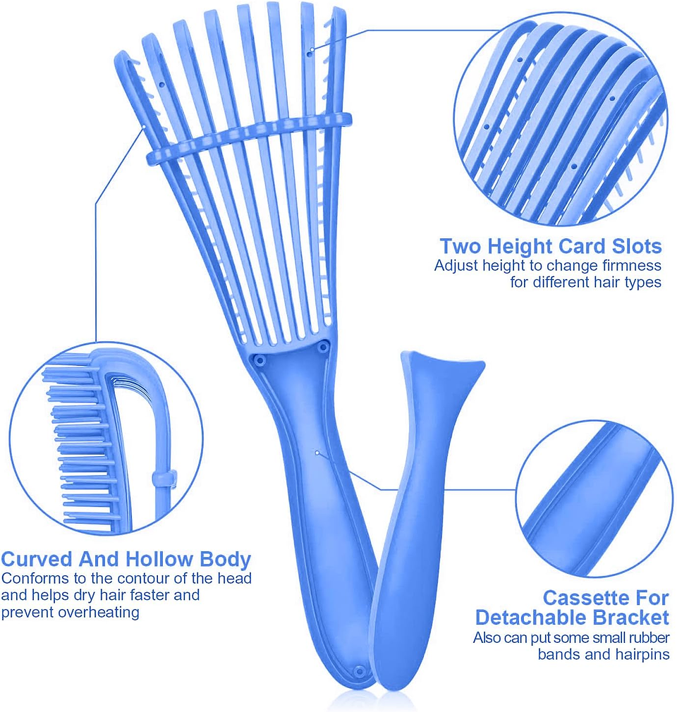 Cepillo Flexible Antifriz Cabello Ondulado Desenredante 5