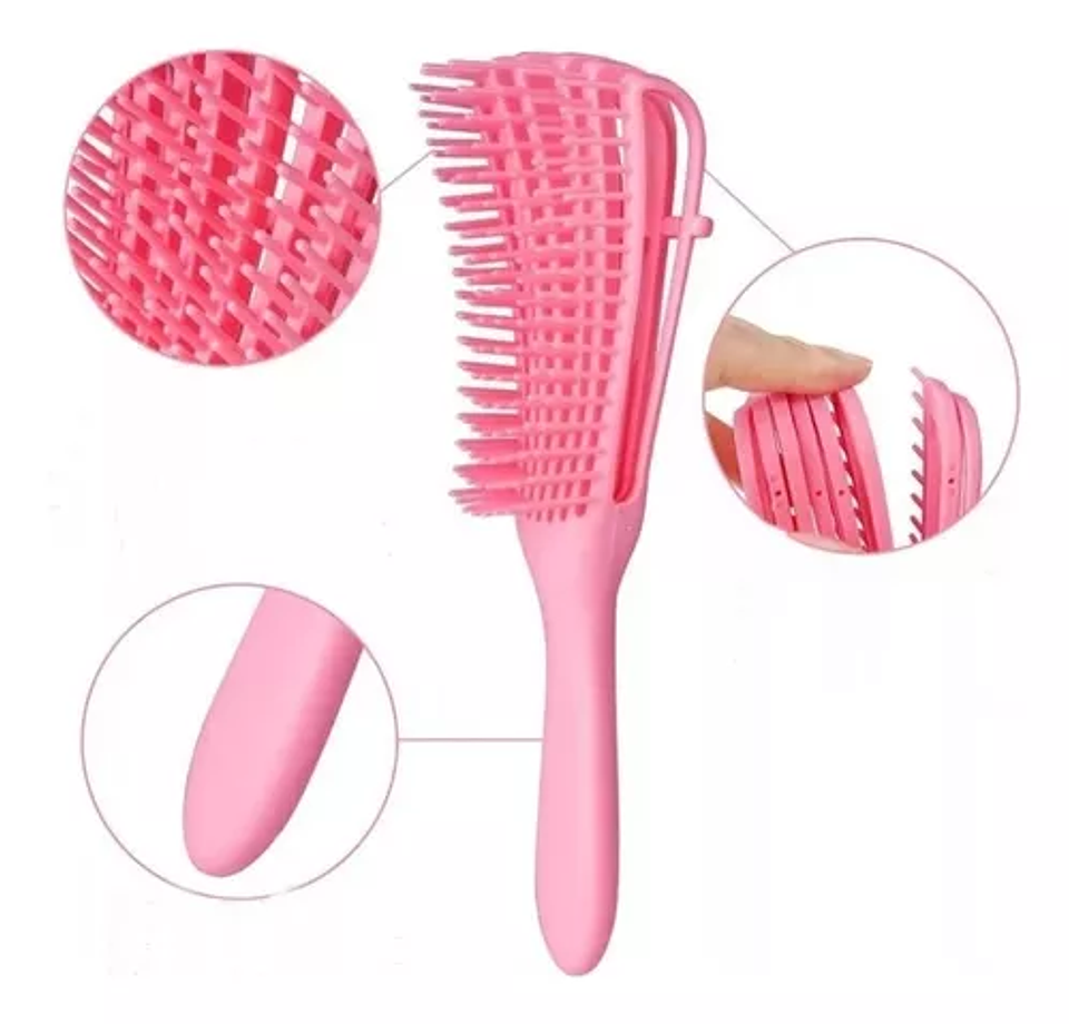Cepillo Flexible Antifriz Cabello Ondulado Desenredante 3