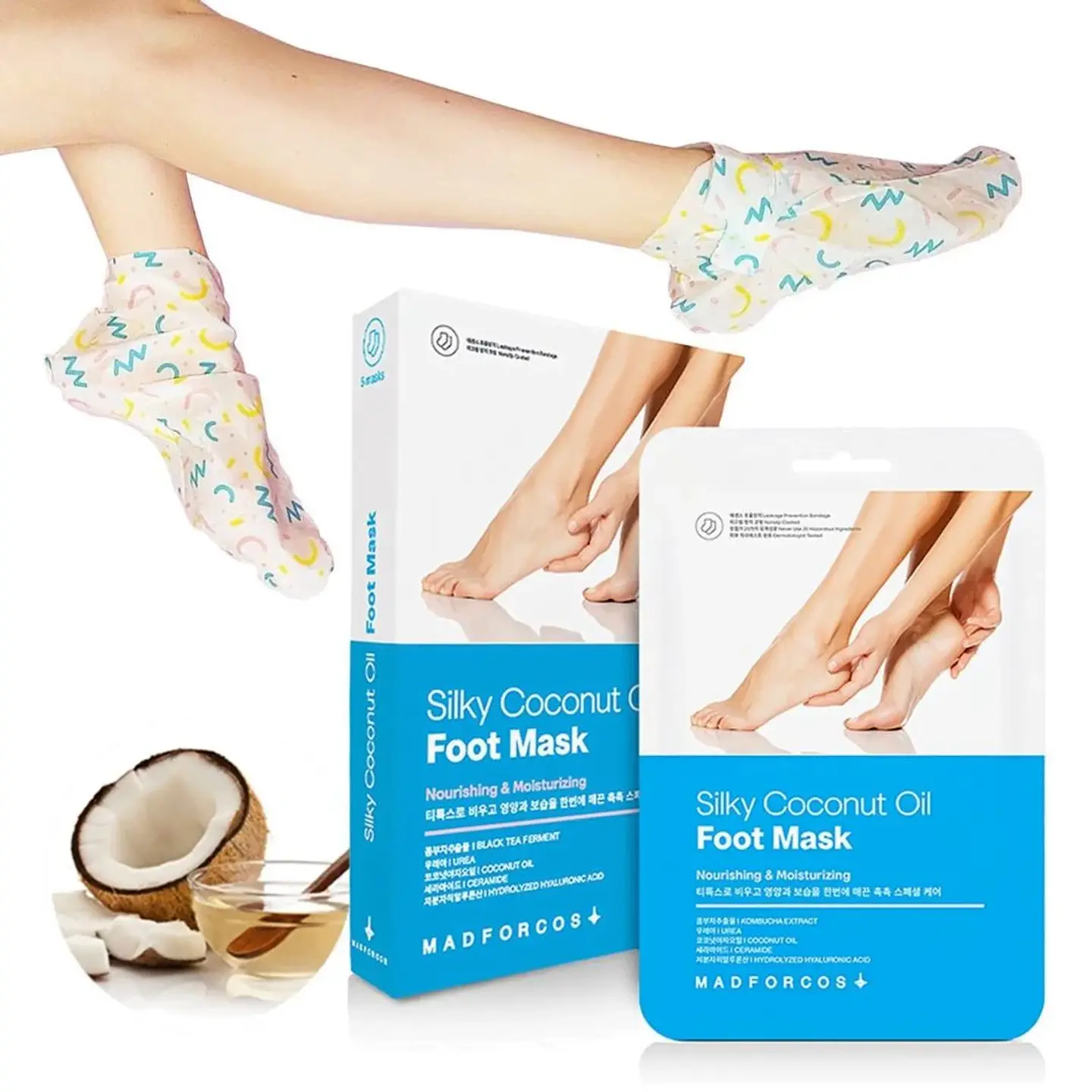 Máscarilla Silky Coconut Oil Foot Mask 16ml 5