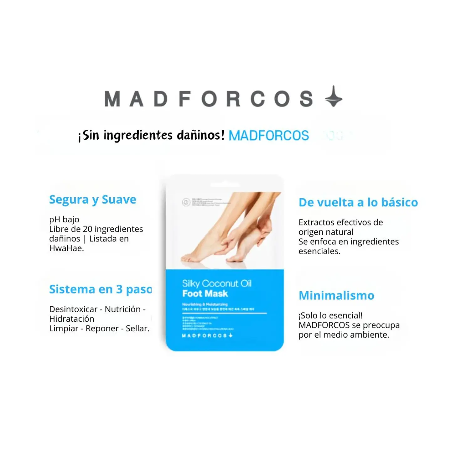 Máscarilla Silky Coconut Oil Foot Mask 16ml 9