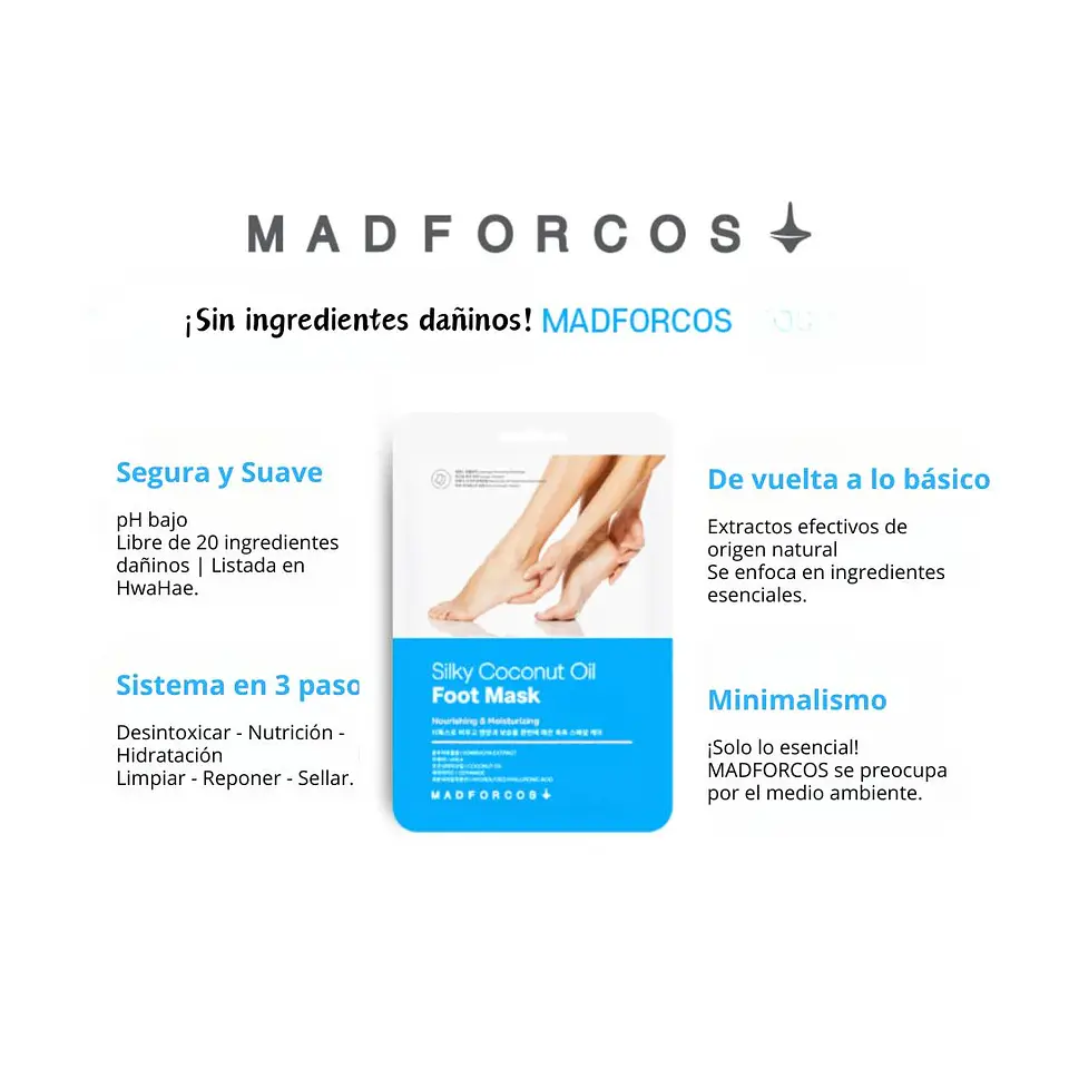 Máscarilla Silky Coconut Oil Foot Mask 16ml 9