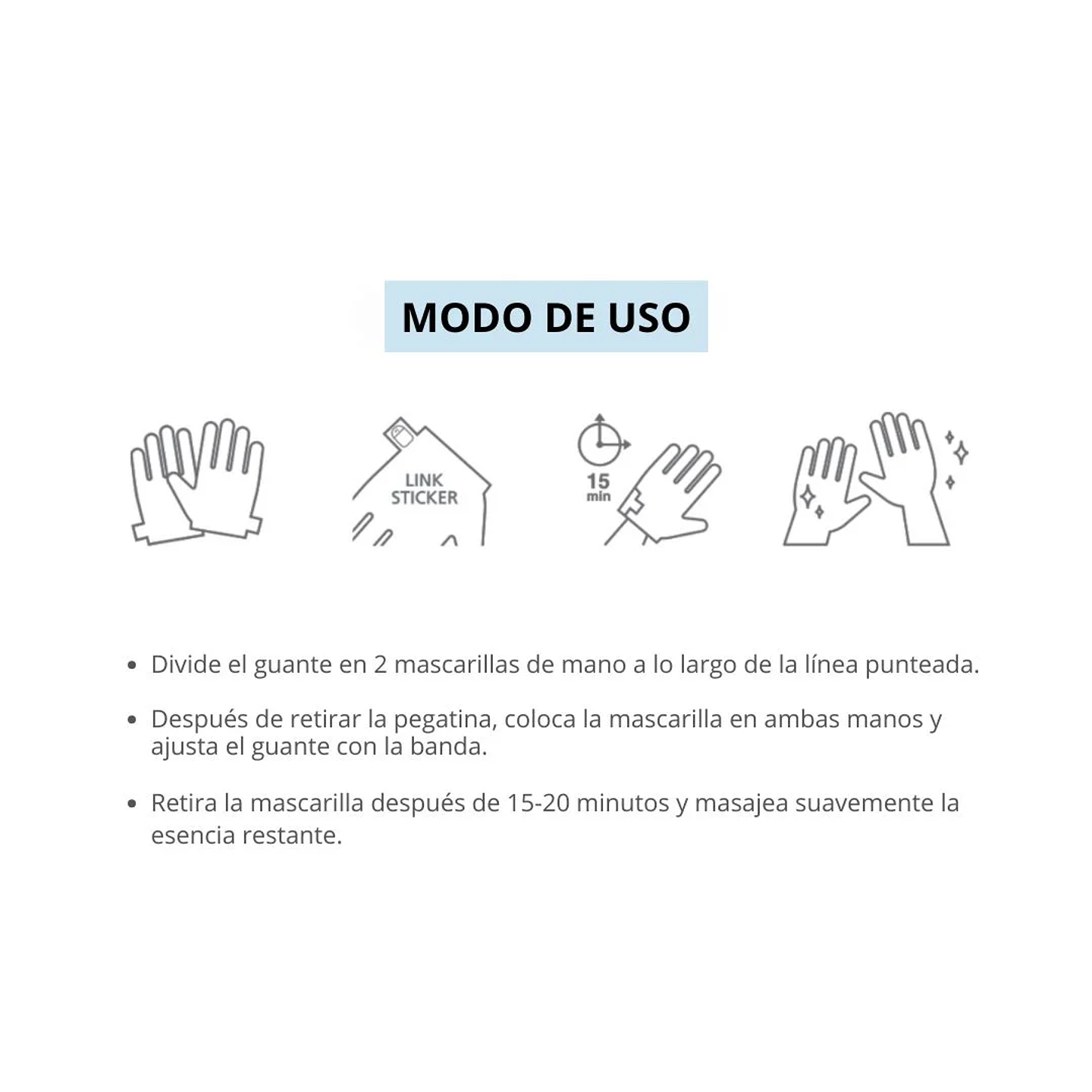 Máscarilla Silky Coconut Oil Hand Mask 16ml 8