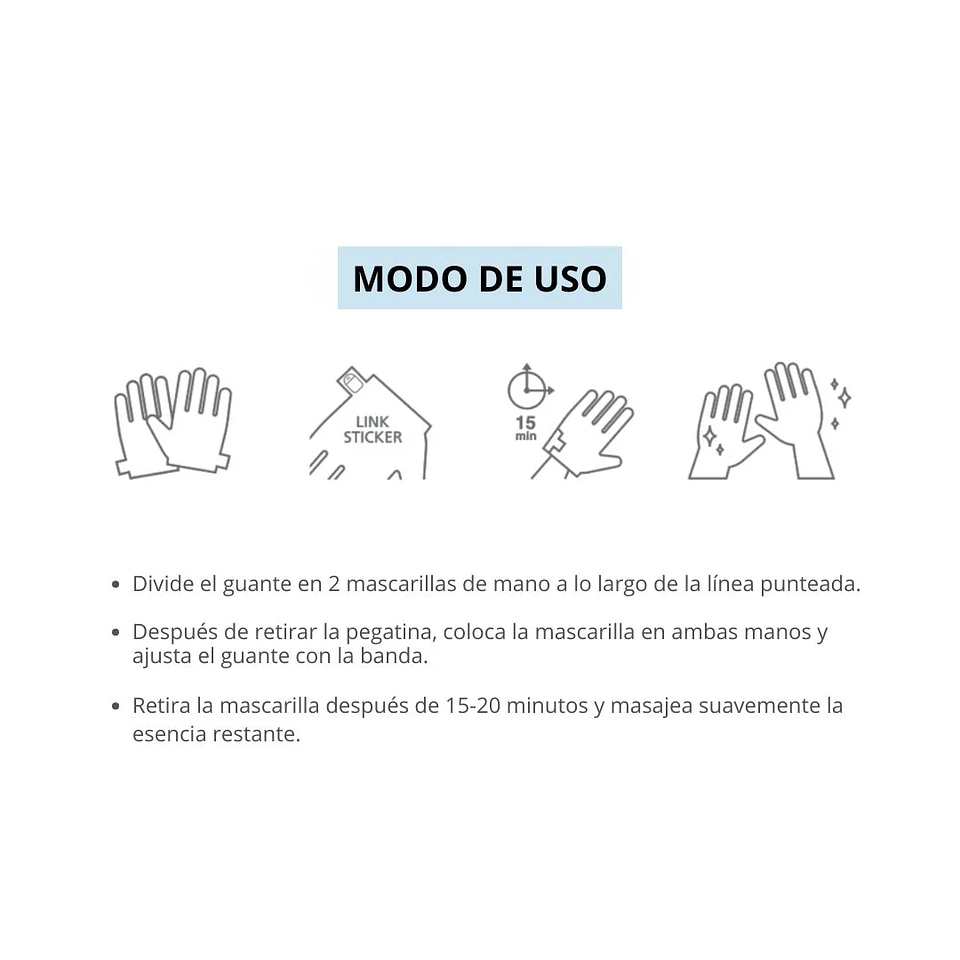 Máscarilla Silky Coconut Oil Hand Mask 16ml 8