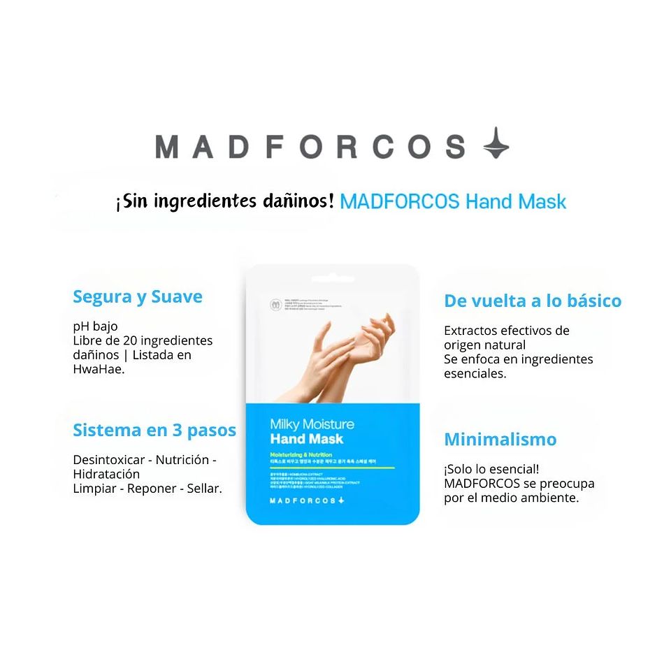 Máscarilla Silky Coconut Oil Hand Mask 16ml 10