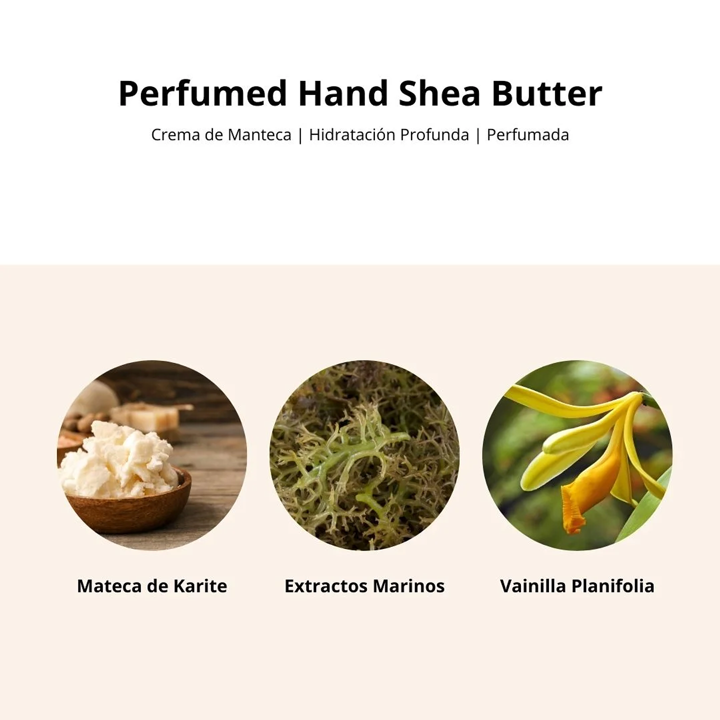 Crema Perfumed Hand Shea Butter Clean Cotton 30g 8