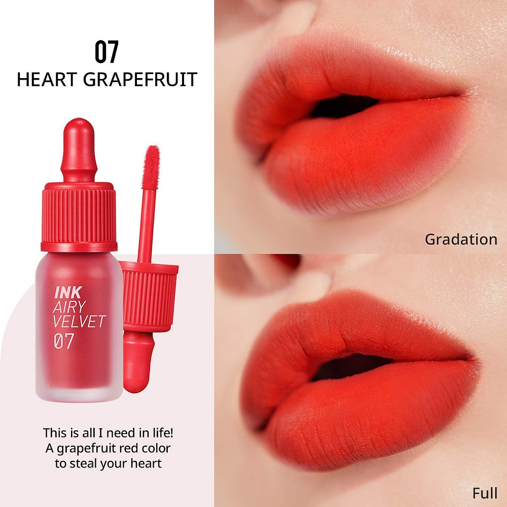 Tinte Labial Ink Airy Velvet 4g 007 HEART GRAPEFRUIT