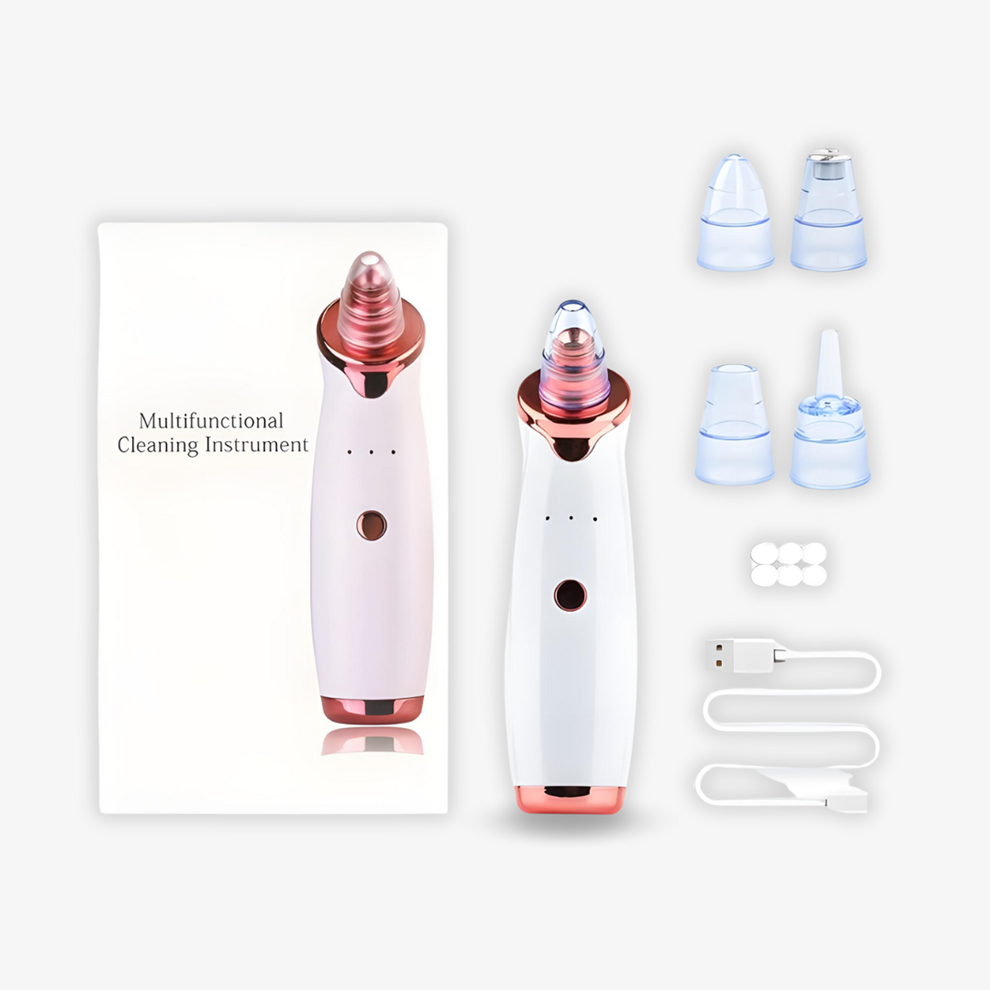 Removedor Multifuncional De Espinillas Puntos Negros Limpiador Facial 2