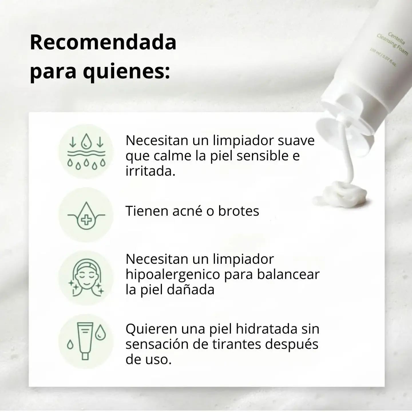 Limpiador Centella Cleansing Foam 150ml 4