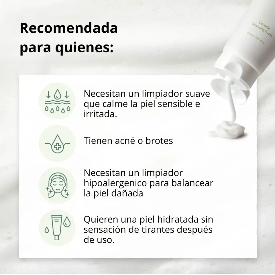 Limpiador Centella Cleansing Foam 150ml 4