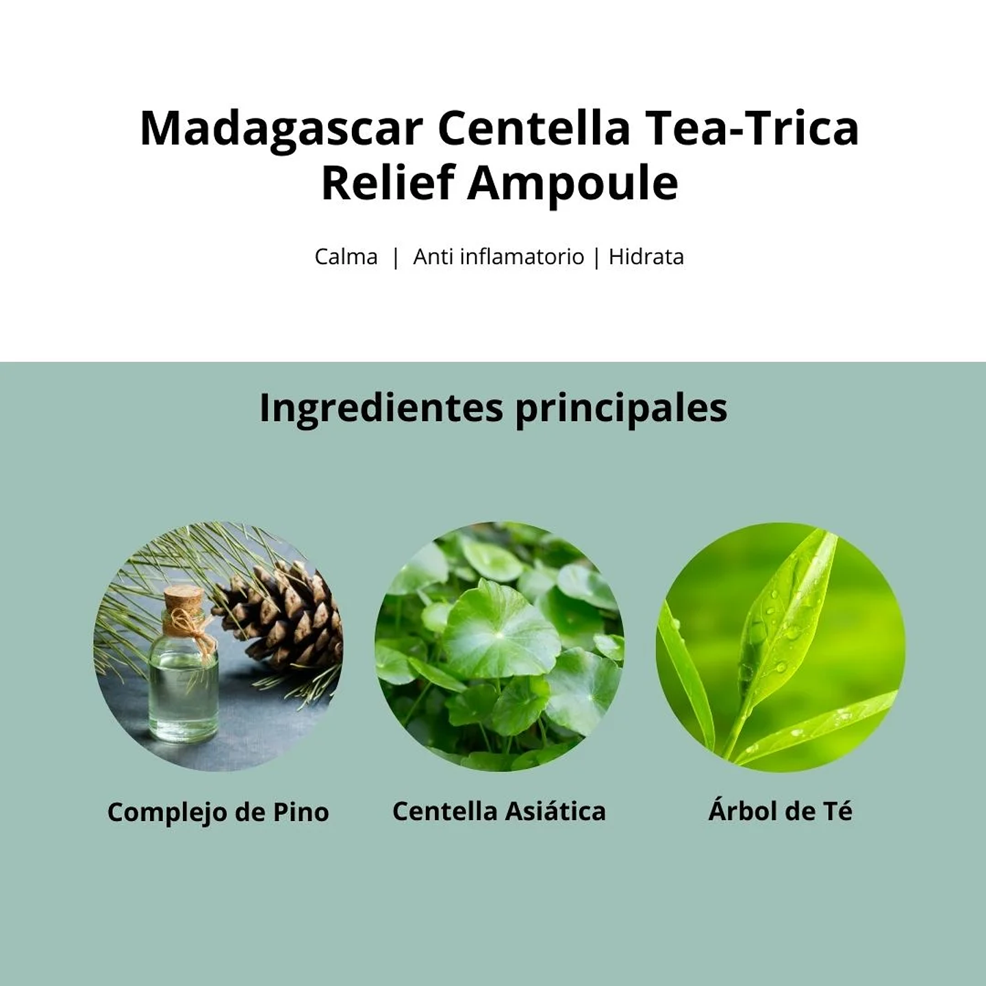 Ampolla Madagascar Centella Tea-Trica Relief Ampoule 100ml 3
