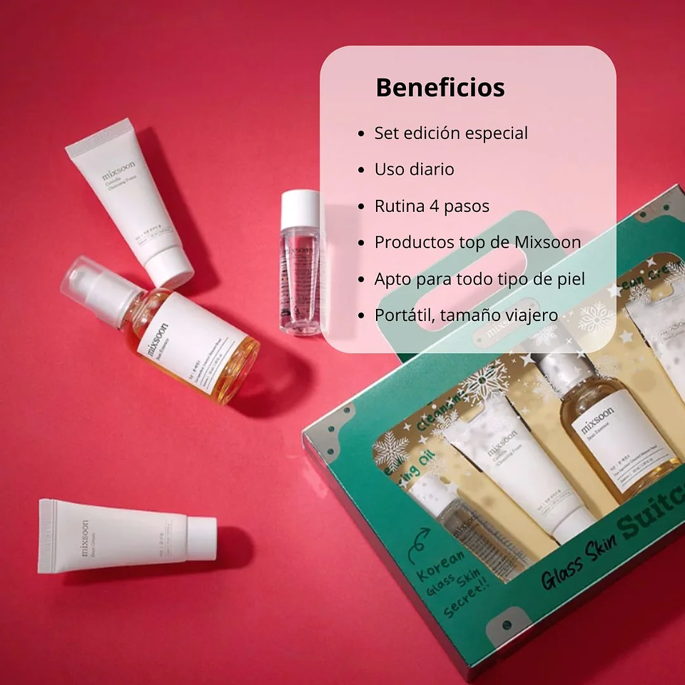 Set Glass Skin Suitcase  3