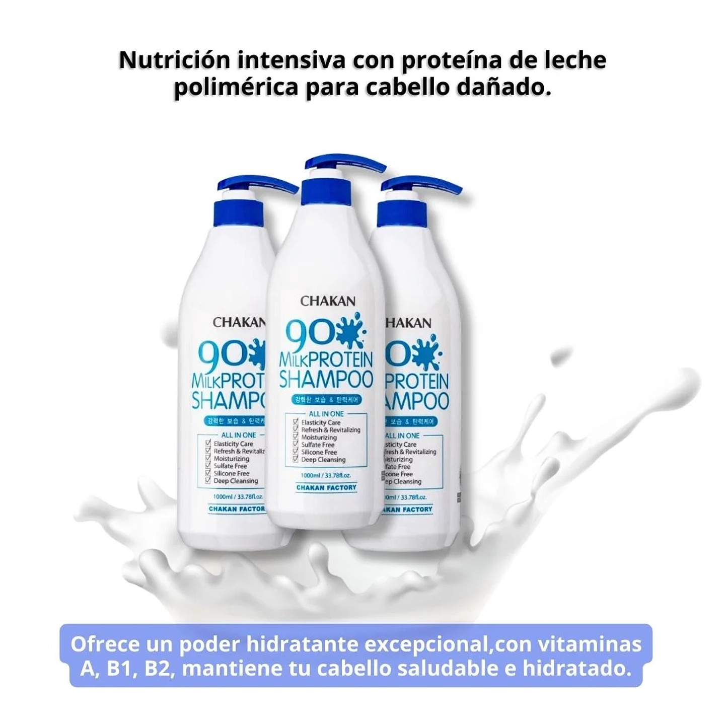 Shampoo Milk Protein 90% 1000ml 4