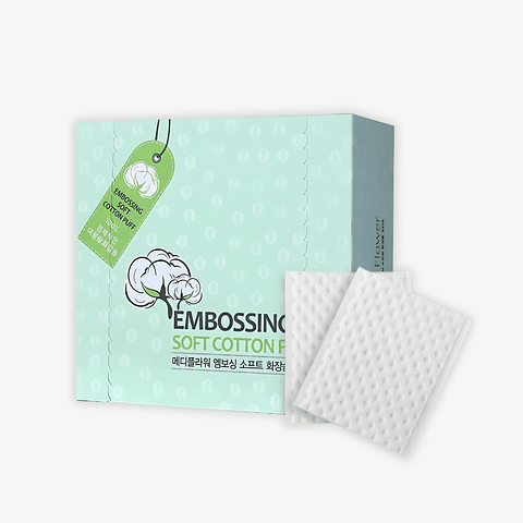 Pétalos de Algodón Embossing Soft Cotton Puff