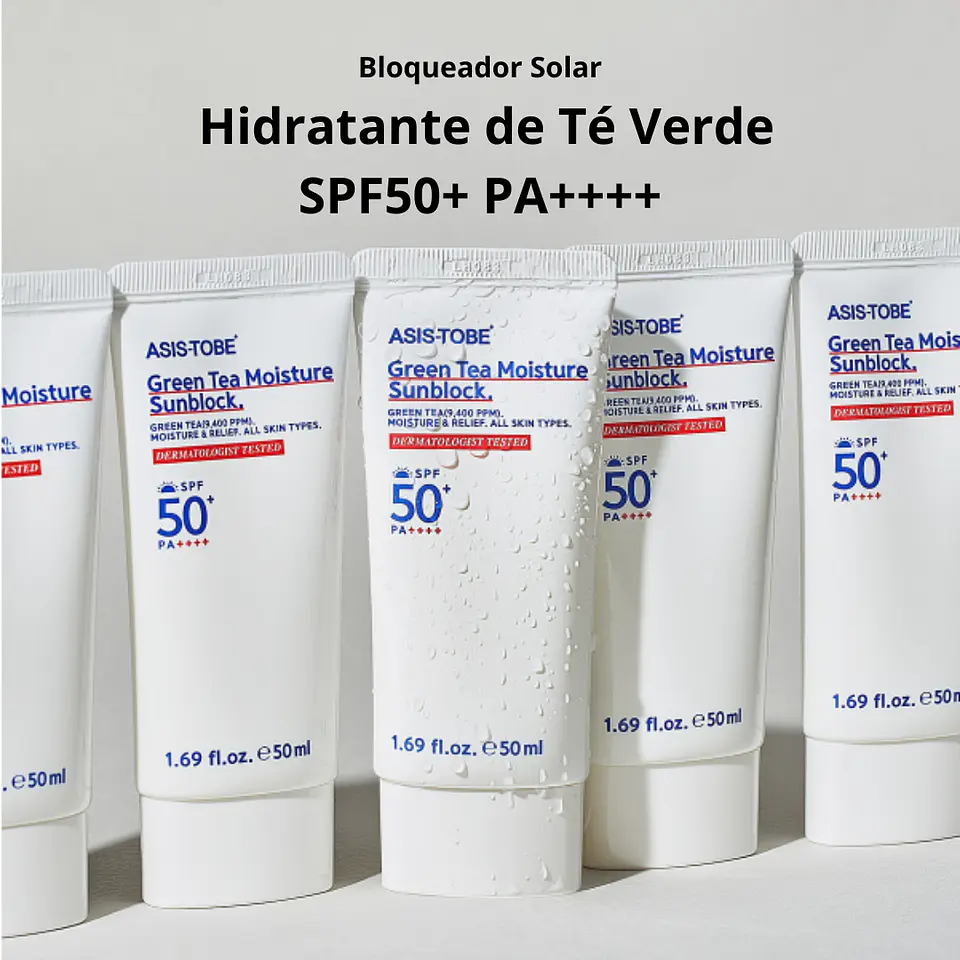 Bloqueador Solar Humedad de Té Verde 50ml SPF50 5