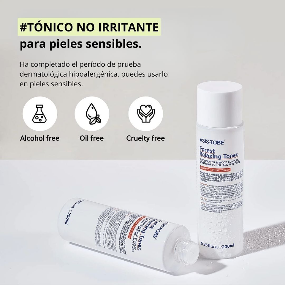 Tónico Forest Relaxing Toner 200ml 8