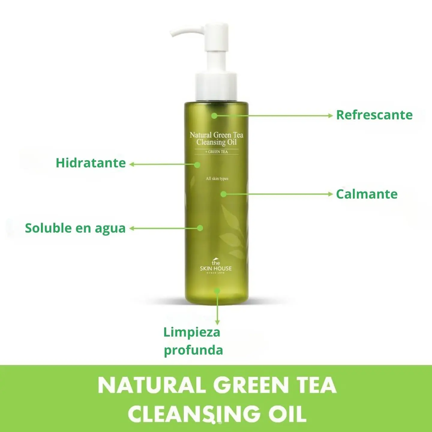 Aceite Limpiador Facil Te Natural Green Tea Cleansing Oil 150ml 5