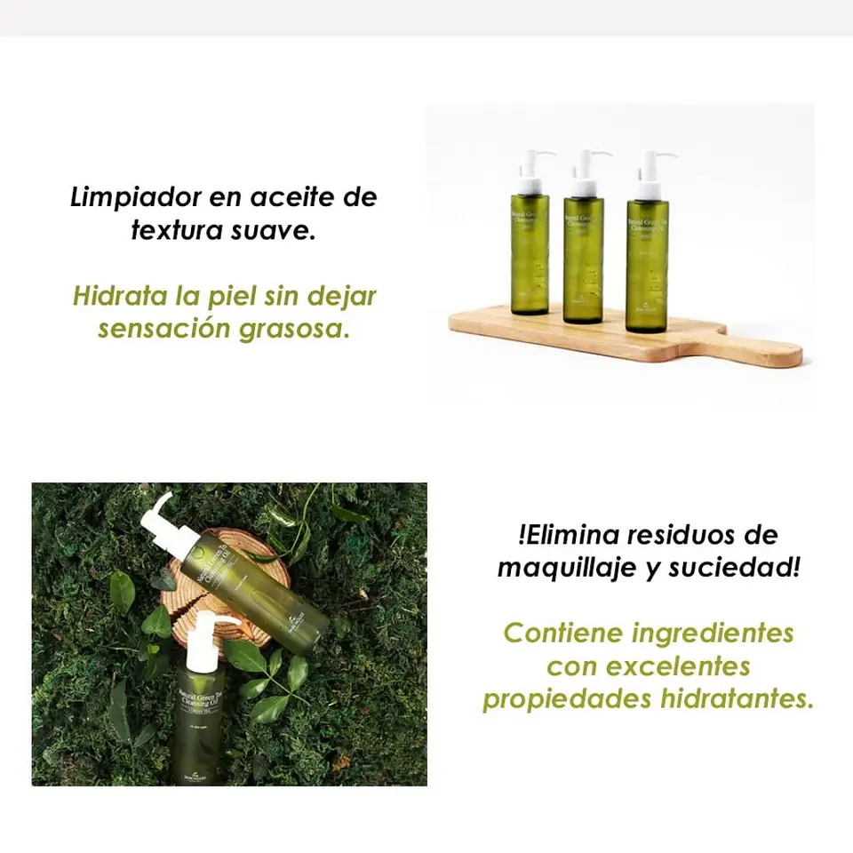 Aceite Limpiador Facil Te Natural Green Tea Cleansing Oil 150ml 9