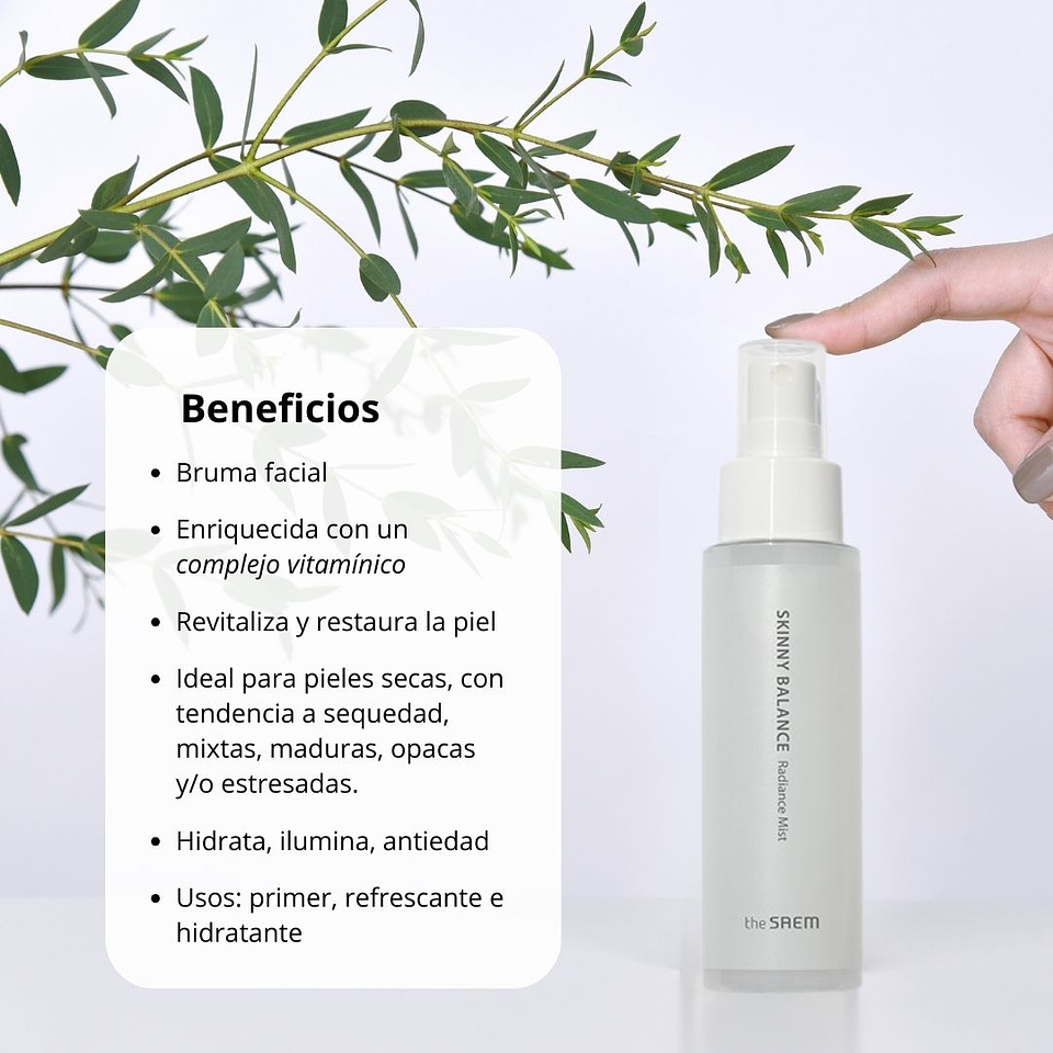 Bruma Skinny Balance Radiance Mist The Saem 75ml 2