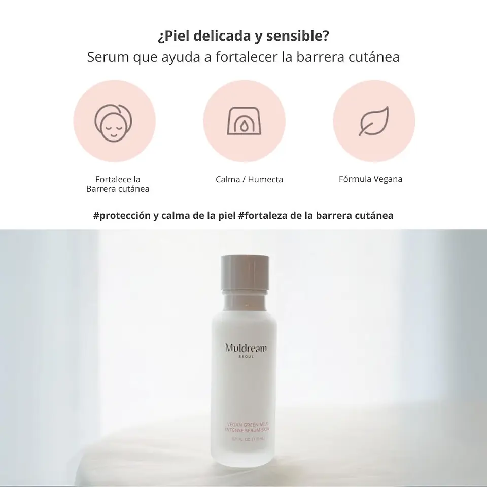 Serum Vegan Green Mild Intense Serum Toner 110ml 7