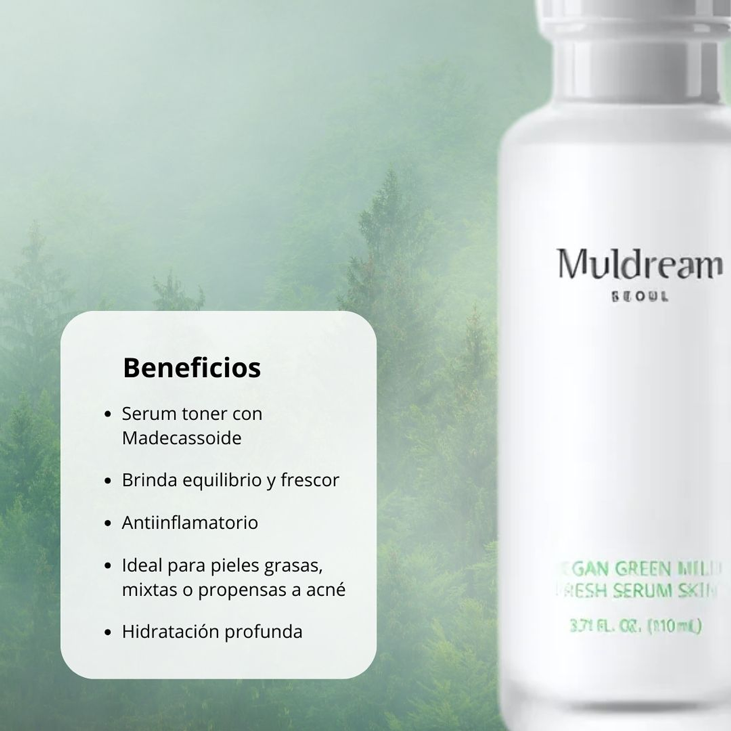 Vegan Green Mild Fresh Serum Toner 110ml 3