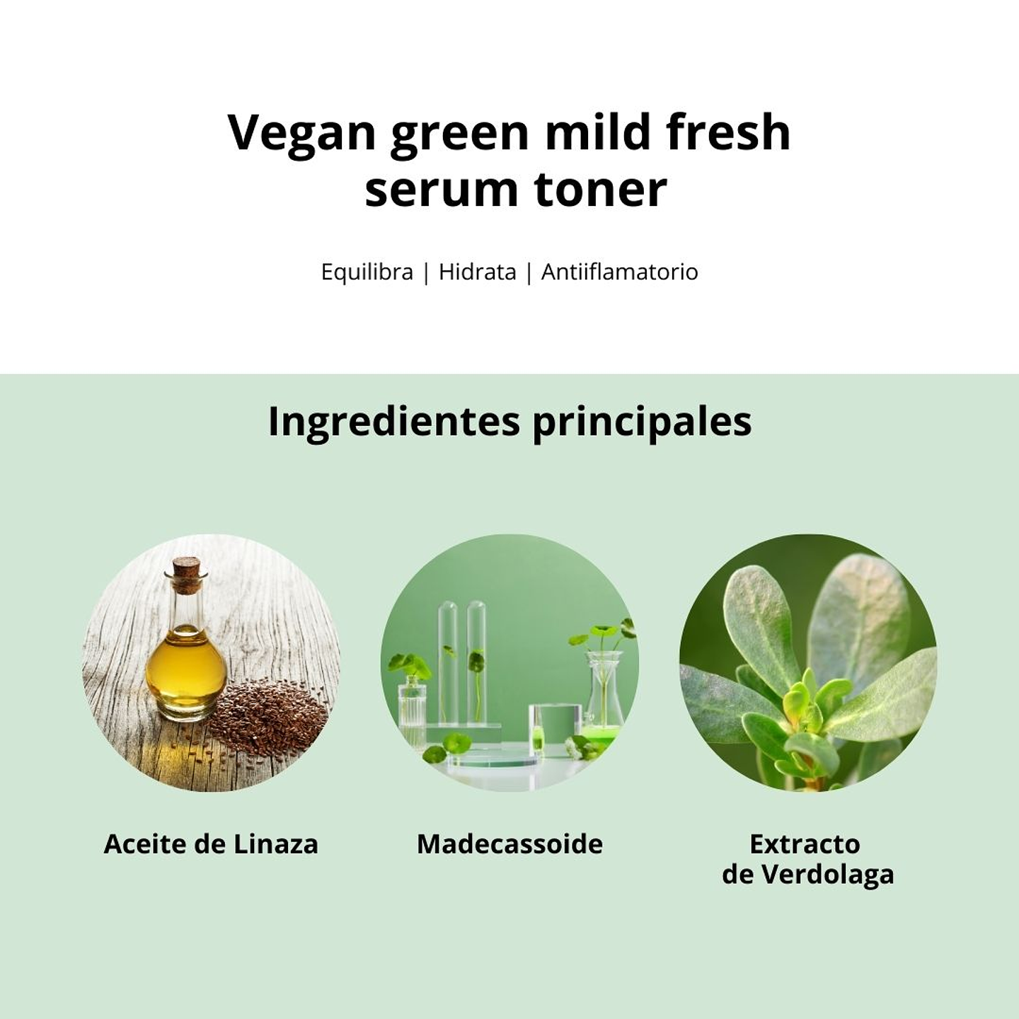 Vegan Green Mild Fresh Serum Toner 110ml 4
