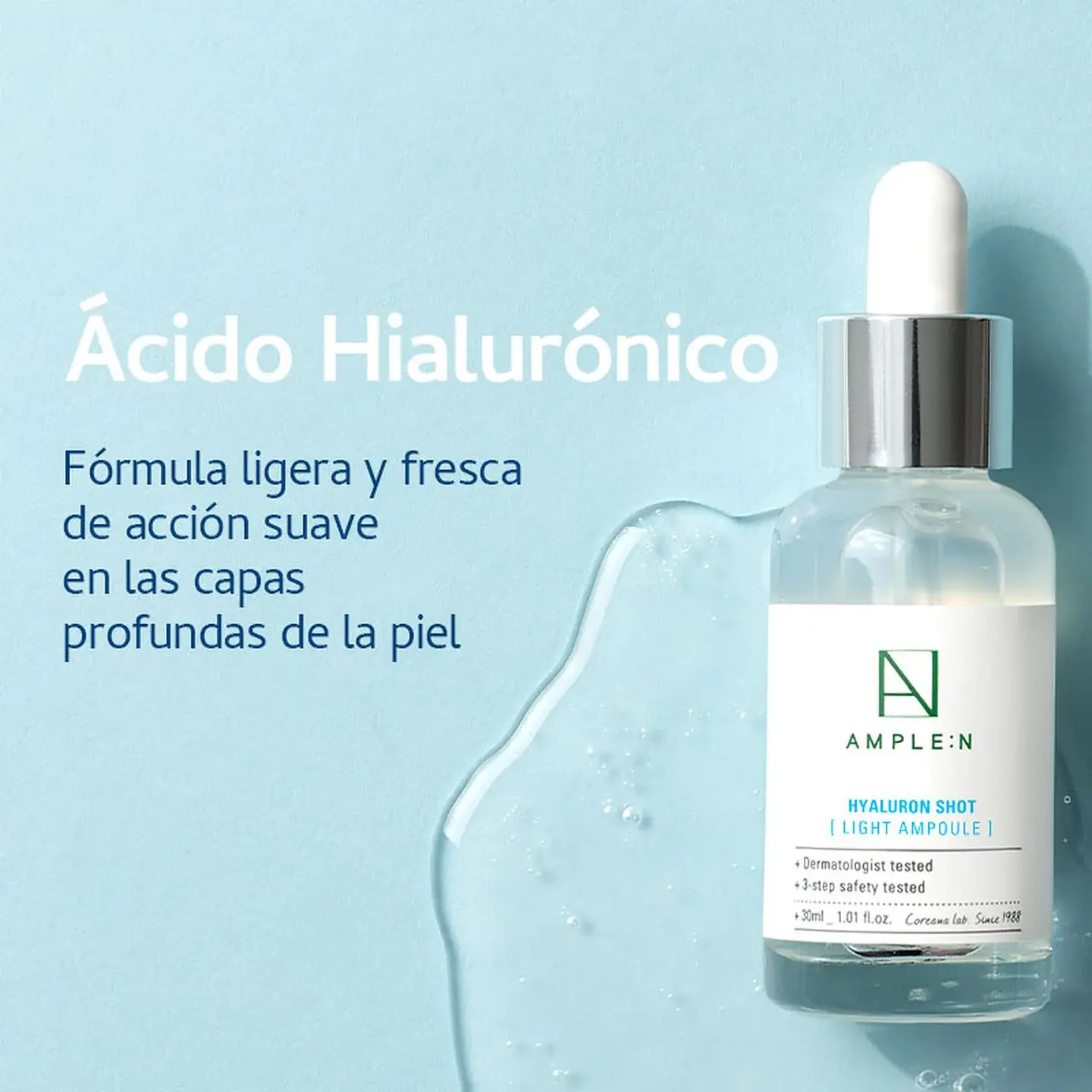 Sérum Facial Fluido Antiedad Ácido Hialurónico 30ml 6