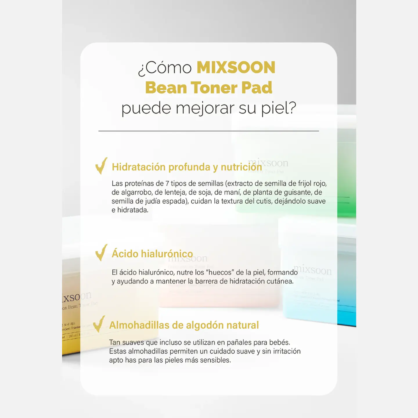 Almohadillas de Tónico Bean Toner Pad 70ea 180ml 4
