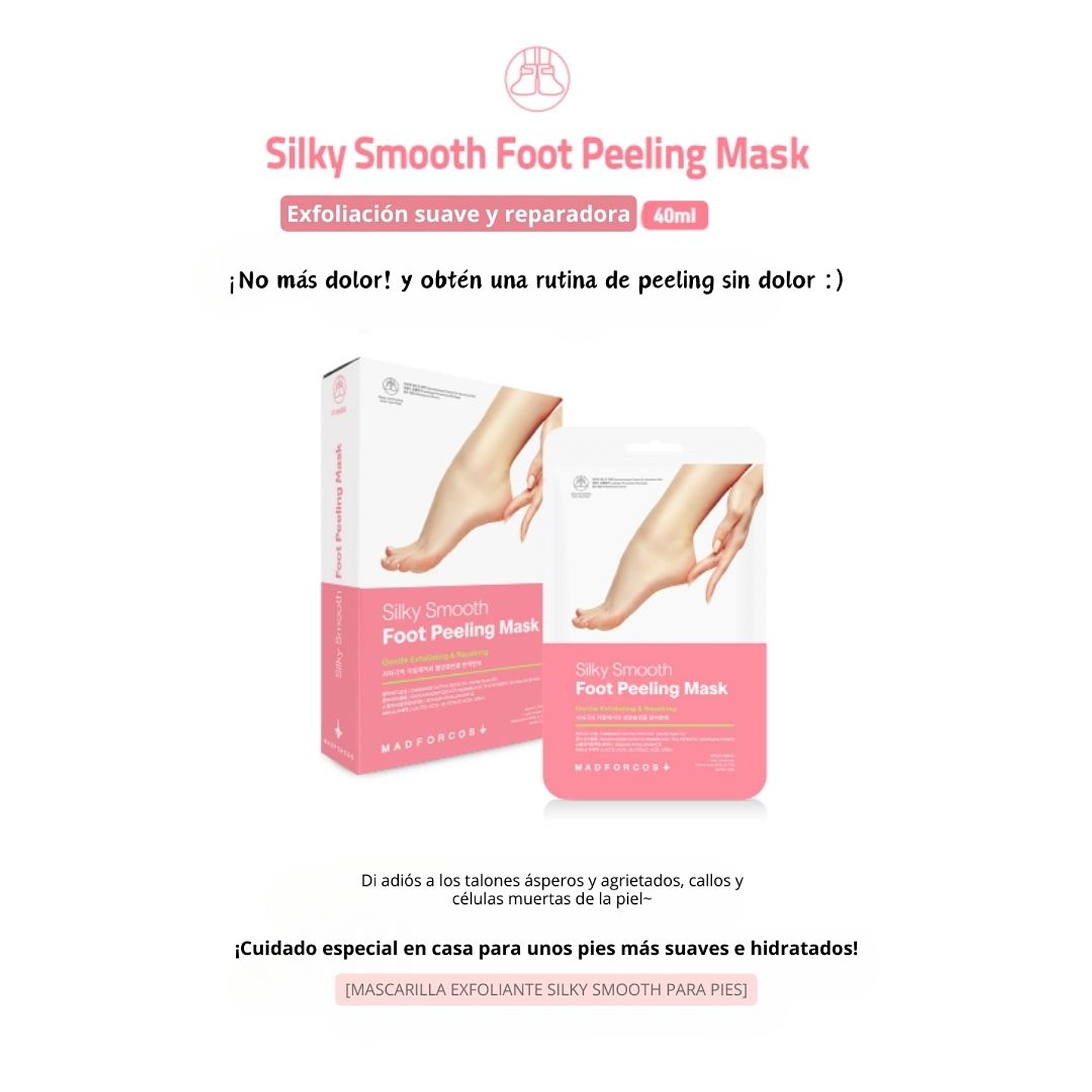 Mascarilla Exfoliante Silky Smooth Foot Peeling Mask 6