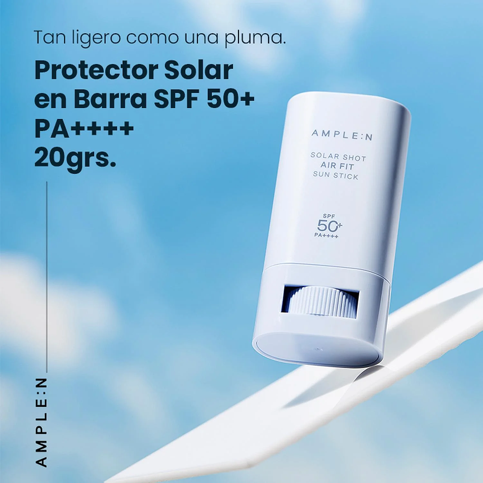 Protector Solar Ligero en Barra SPF 50+ PA++++ AMPLEN 20grs. Air Fit 2