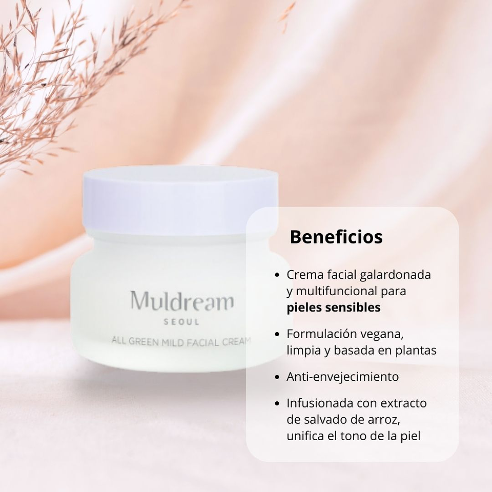 Glow Rice All Green Mild Facial Cream 60ml 4