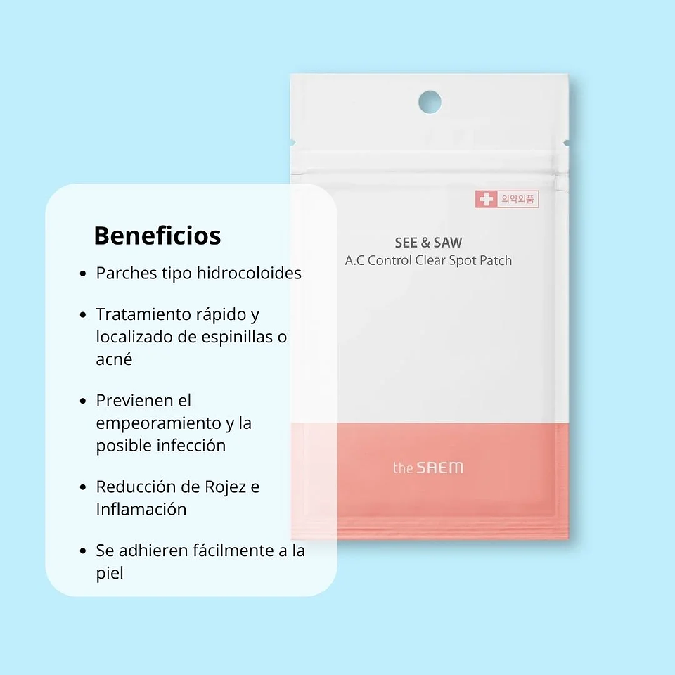 Parches See & Saw A.C Control Clear Spot Patch 3