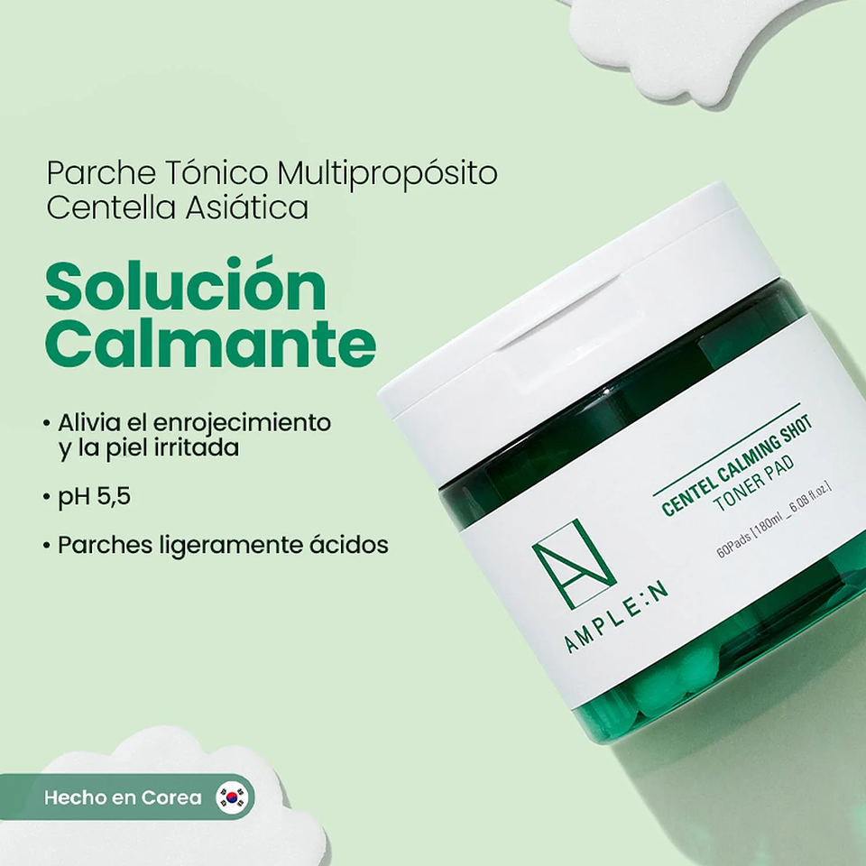 Parche Tónico Multipropósito Amplen Centella Asiática 180ml 4