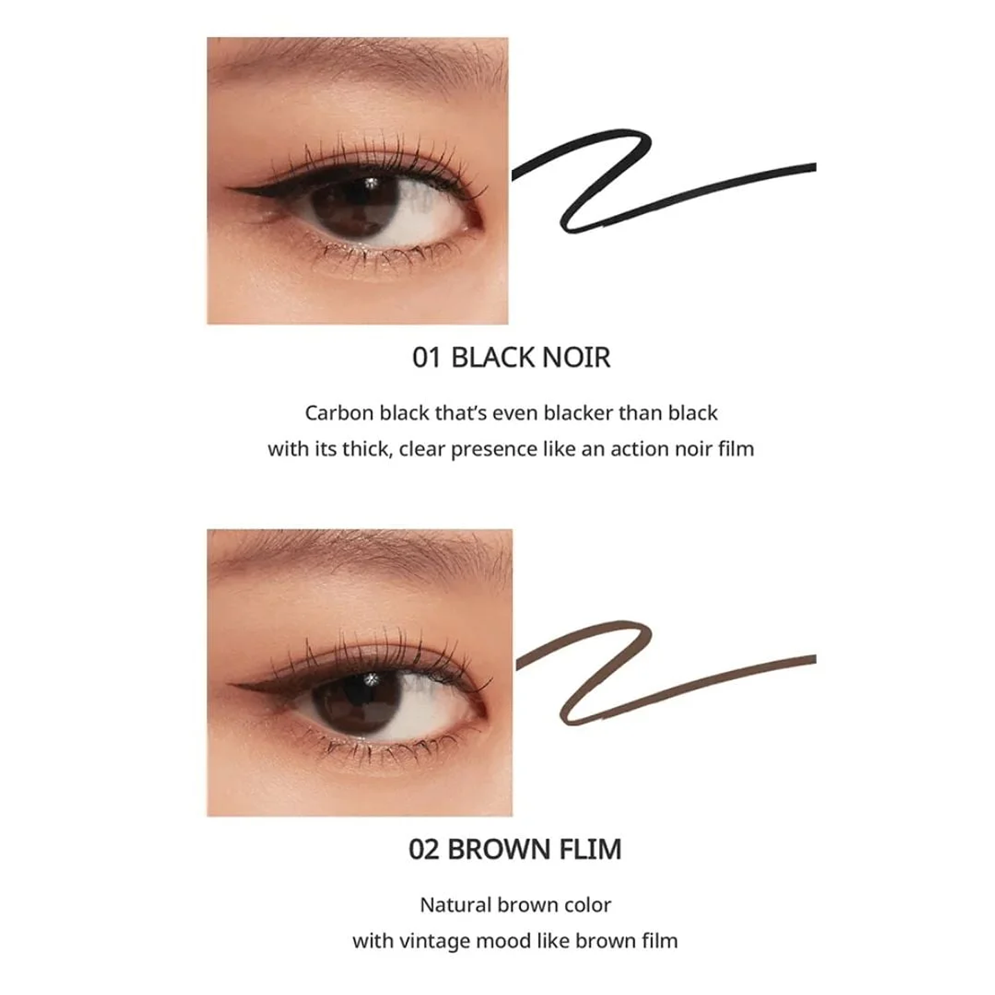 Delineador Ink Thin Thin Brush Liner 001 Black Noir 5