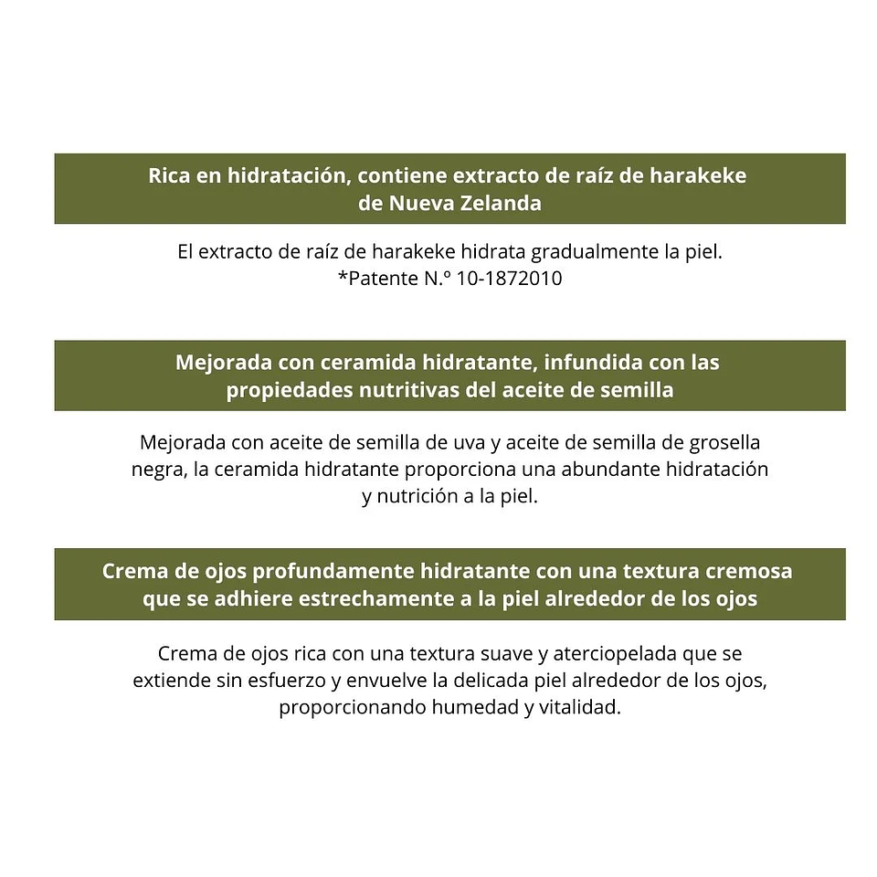 Crema Contorno Ojos Harakeke Deep Moisture Eye Cream 12