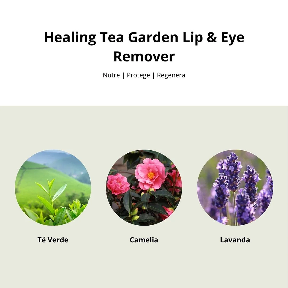Desmaquillante Healing Tea Garden Lip & Eye Remover 150ml 8