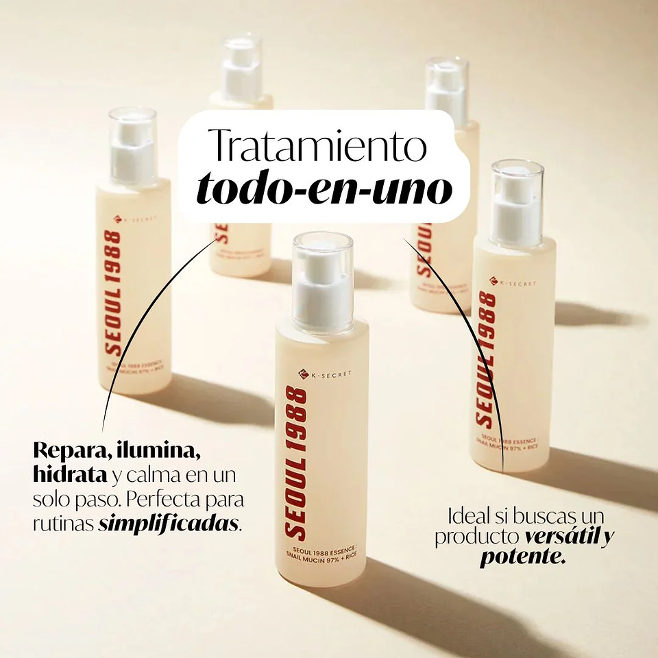 SEOUL 1988 Essence : Snail Mucin 97% + Rice 100ml 4