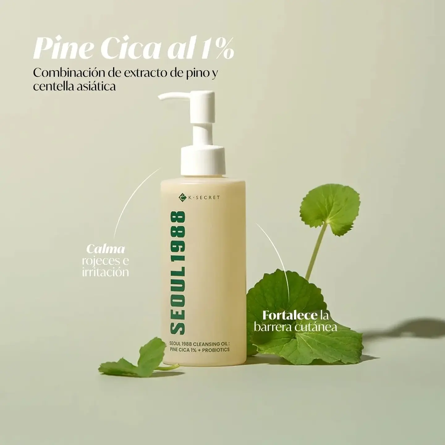 SEOUL 1988 Cleansing Oil : Pine Cica 1% + Probiotics 200ml 2