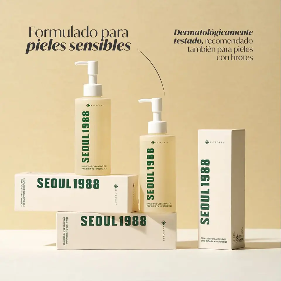 SEOUL 1988 Cleansing Oil : Pine Cica 1% + Probiotics 200ml 3