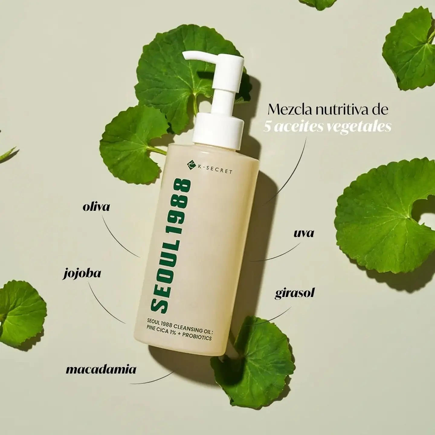 SEOUL 1988 Cleansing Oil : Pine Cica 1% + Probiotics 200ml 4