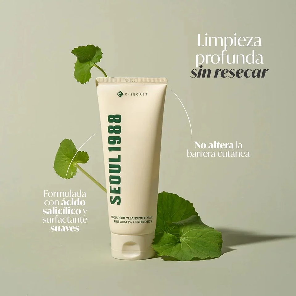 SEOUL 1988 Cleansing Foam : Pine Cica 1% + Probiotics 150ml 2