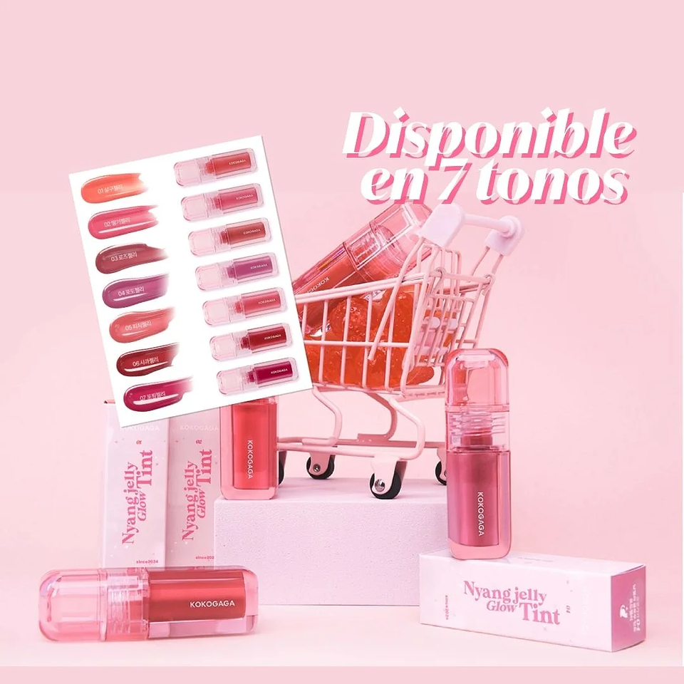 Gloss Labial Nyangjelly Glow Tint 01 Apricot jelly 5