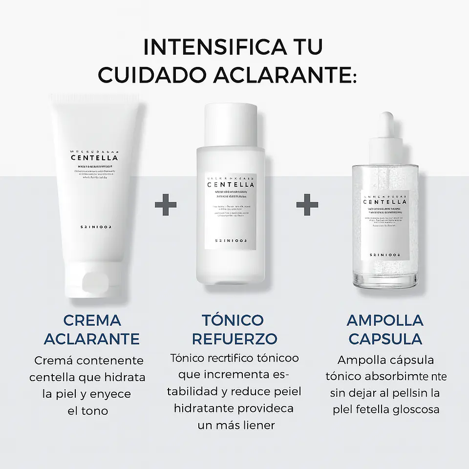 Pack Centella Brightening Care (Crema + Tónico + Ampolla) 2