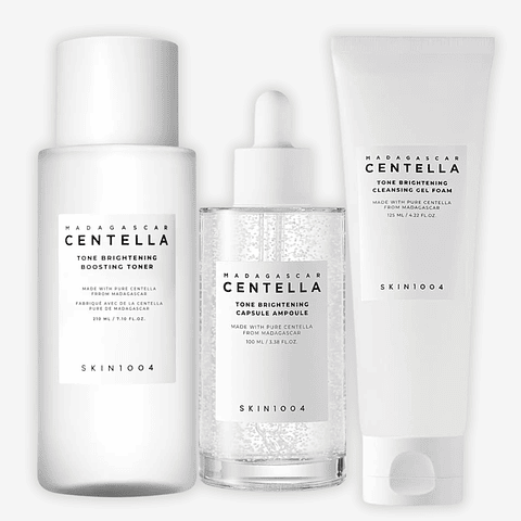 Pack Centella Brightening Care (Espuma + Tónico + Ampolla)